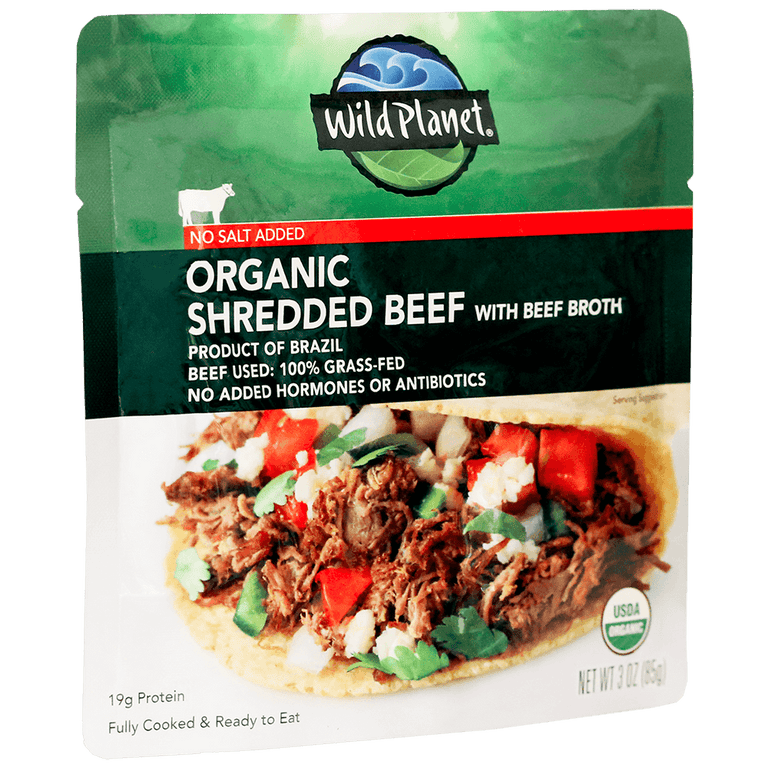 Organic Shredded Beef (NO SALT)