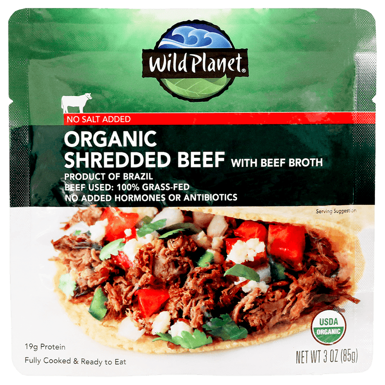 Organic Shredded Beef (NO SALT)