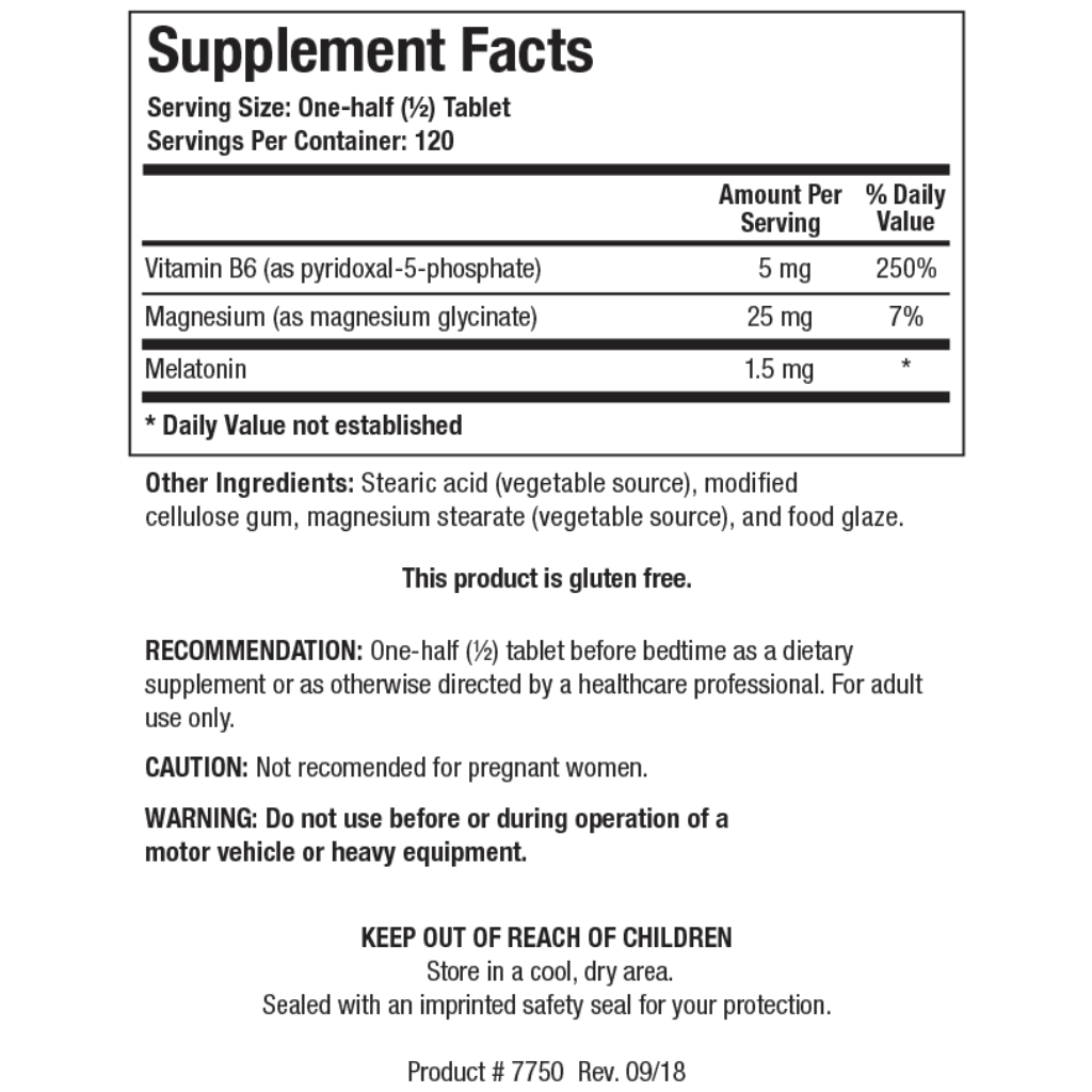 Melatonin B6/Mg (Sleep Support)