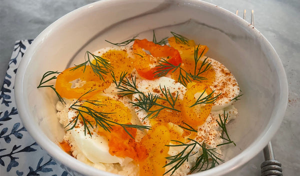 Egg and Cottage Cheese Bowl