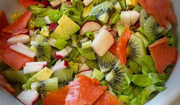 Salmon Kiwi Salad
