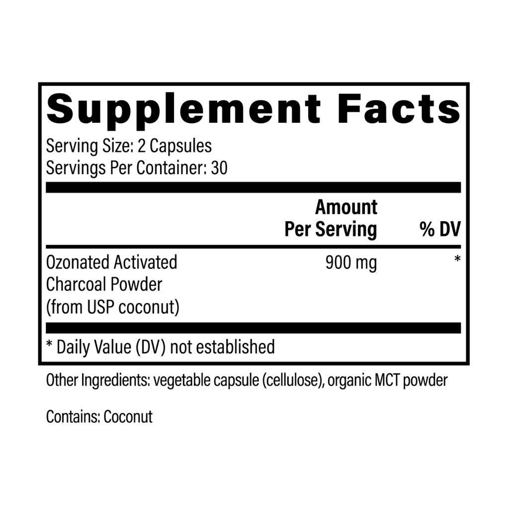 Ozonated Activated Charcoal