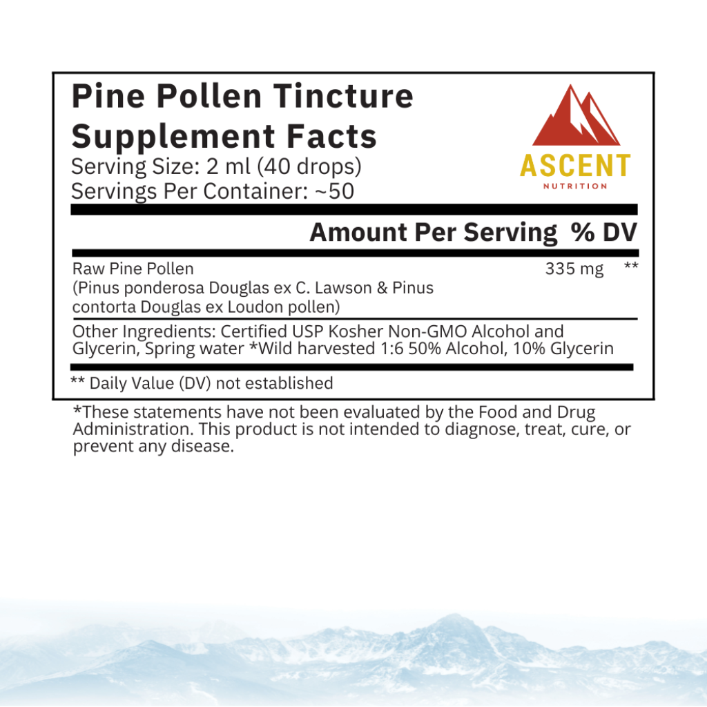 Wild-Harvested Pine Pollen Tincture