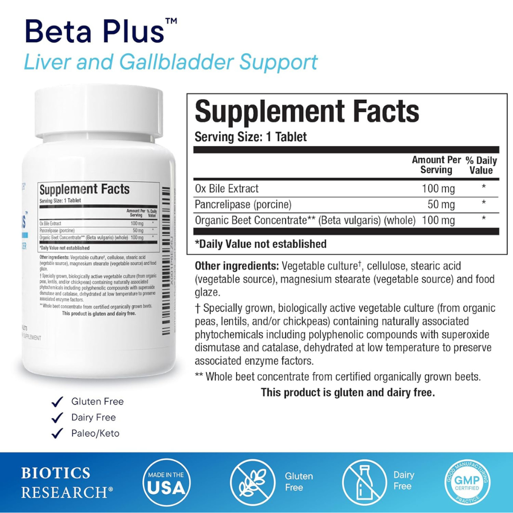 Beta Plus (No Gallbladder)