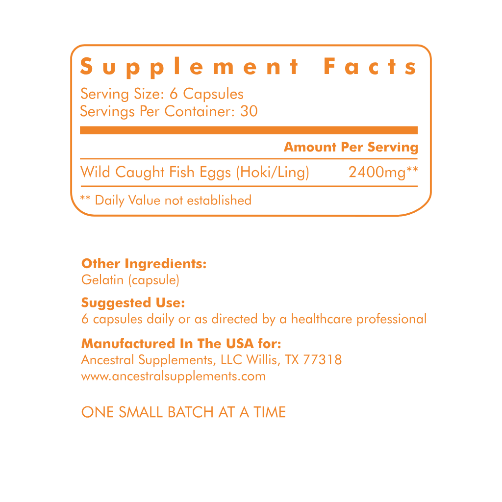 Ancestral Wild Caught Fish Eggs