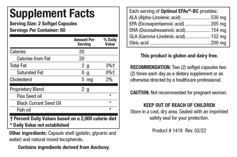 Optimal EFAs®-BC (Essential Fatty Acid)